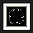thumbnail image 1 of Wang, Melissa 26x26 Black Ornate Wood Framed with Double Matting Museum Art Print Titled - Vine of Hearts I, 1 of 4
