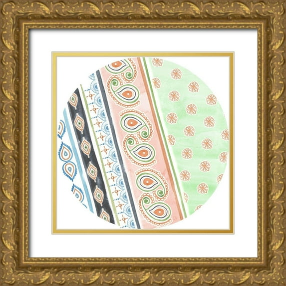 Wang, Melissa 26x26 Gold Ornate Wood Framed with Double Matting Museum Art Print Titled - Bisect Collection C