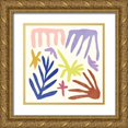 thumbnail image 1 of Wang, Melissa 26x26 Gold Ornate Wood Framed with Double Matting Museum Art Print Titled - Coral Construction II, 1 of 4
