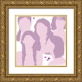 thumbnail image 1 of Wang, Melissa 26x26 Gold Ornate Wood Framed with Double Matting Museum Art Print Titled - Happy Galentines Day III, 1 of 4