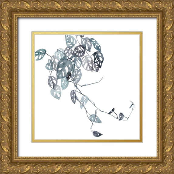 Wang, Melissa 26x26 Gold Ornate Wood Framed with Double Matting Museum Art Print Titled - Imperfection I