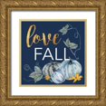 thumbnail image 1 of Wang, Melissa 26x26 Gold Ornate Wood Framed with Double Matting Museum Art Print Titled - Indigo Harvest IV, 1 of 4