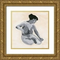 thumbnail image 1 of Wang, Melissa 26x26 Gold Ornate Wood Framed with Double Matting Museum Art Print Titled - Intimity III, 1 of 4