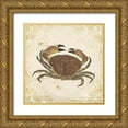 thumbnail image 1 of Wang, Melissa 26x26 Gold Ornate Wood Framed with Double Matting Museum Art Print Titled - La Mer Shellfish II, 1 of 4