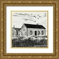 thumbnail image 1 of Wang, Melissa 26x26 Gold Ornate Wood Framed with Double Matting Museum Art Print Titled - Sweet Home III, 1 of 4