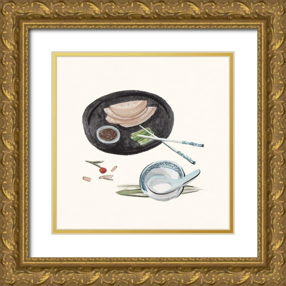 Wang, Melissa 26x26 Gold Ornate Wood Framed with Double Matting Museum Art Print Titled - The Way Home II
