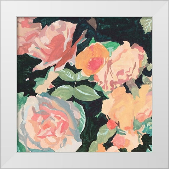 Wang, Melissa 26x26 White Modern Wood Framed Museum Art Print Titled - Summer Glory III