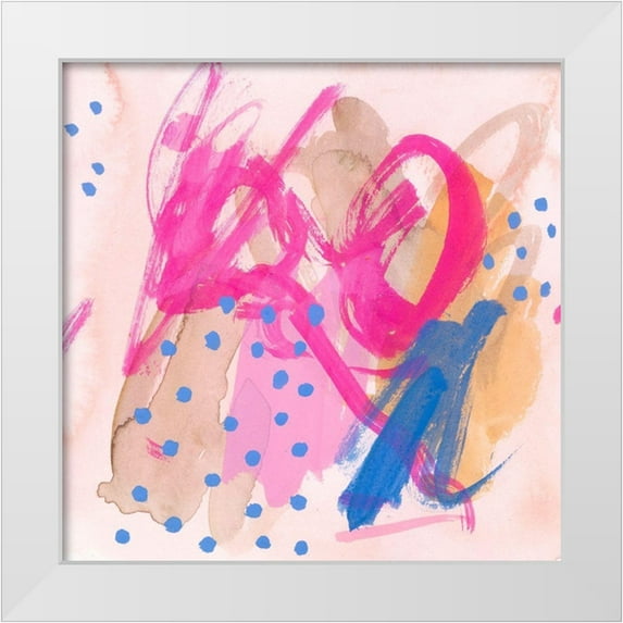 Wang, Melissa 26x26 White Modern Wood Framed Museum Art Print Titled - Sweet Nothings II