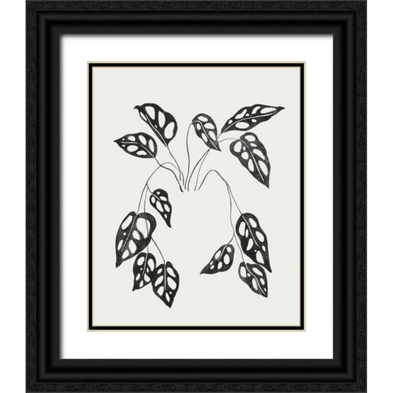 Wang, Melissa 26x32 Black Ornate Wood Framed with Double Matting Museum Art Print Titled - Leaving IV