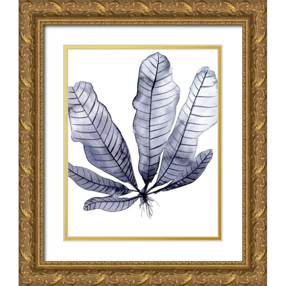 Wang, Melissa 26x32 Gold Ornate Wood Framed with Double Matting Museum Art Print Titled - Living Under Sea II