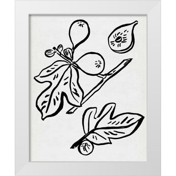 Wang, Melissa 26x32 White Modern Wood Framed Museum Art Print Titled - Fig Season I