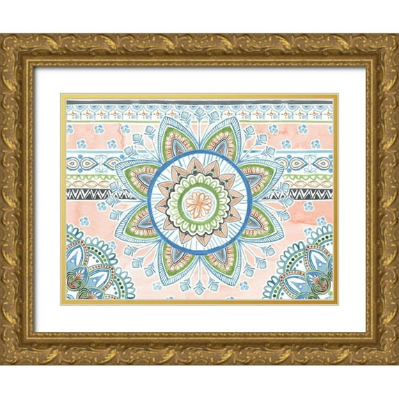Wang, Melissa 32x25 Gold Ornate Wood Framed with Double Matting Museum Art Print Titled - Bisect Collection A