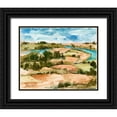 thumbnail image 1 of Wang, Melissa 32x26 Black Ornate Wood Framed with Double Matting Museum Art Print Titled - Sunset Village II, 1 of 4