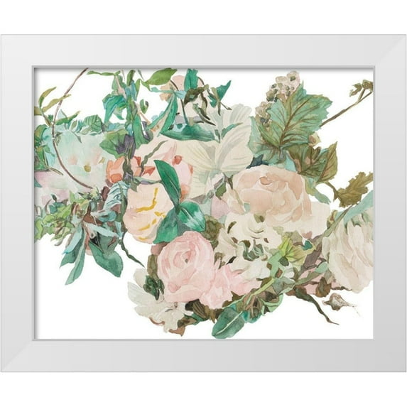 Wang, Melissa 32x26 White Modern Wood Framed Museum Art Print Titled - Adore IV