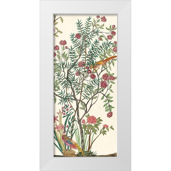 Wang, Melissa 8x14 White Modern Wood Framed Museum Art Print Titled - Traditional Chinoiserie III