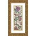 thumbnail image 1 of Wang, Melissa 9x18 Gold Ornate Wood Framed with Double Matting Museum Art Print Titled - Tropical Chintz I, 1 of 4