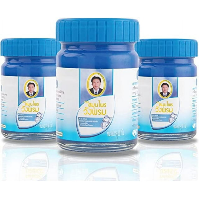 Wang Prom Herbal Balm 50g, Blue (Pack of 3) - Walmart.com