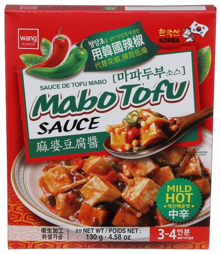 Wang Sauce Mabo Tofu Mild Hot 4.58 oz (Pack of 24)