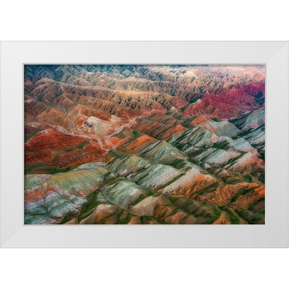 Wang, Xiaoyang 24x17 White Modern Wood Framed Museum Art Print Titled - AcAAndFrac12;CacAndSup1;E