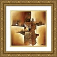 thumbnail image 1 of Wang, Yehan 20x20 Gold Ornate Wood Framed with Double Matting Museum Art Print Titled - Melted Patterns, 1 of 4