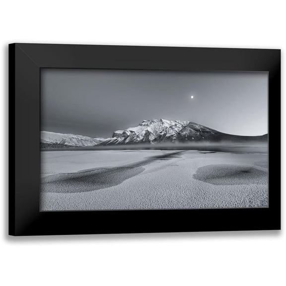 Wang, Yun 14x10 Black Modern Framed Museum Art Print Titled - Cold Moon