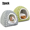 thumbnail image 1 of Wang jianhao Guinea Pig & Rabbit Hideout, 2-Pack Cozy Cave Bed for Small Animals like Hedgehogs & Ferrets, 1 of 6
