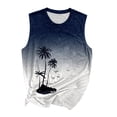 thumbnail image 1 of Wang6 Womens Plus Size Tank Tops Trendy Sleeveless Floral Printed Cami Tops Causal Summer Loose Fit Workout Tops Graphic Tees Dark Blue XXXXL, 1 of 3