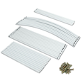 thumbnail image 1 of Wangbujianwang Garden Arch, Outdoor Flower Garden Arch Trellis, Sturdy Steel Arbor for Climbing Plants, Wedding Decoration, 7'8" H x 4'5" W,White, 1 of 7