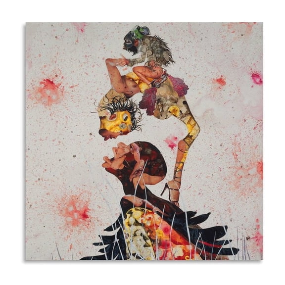 Wangechi Mutu Artist Painting Poster American Picture Print Canvas Poster Wall Paint Art Posters Decor Modern Home Artworks Gift 24x24inch(60x60cm)