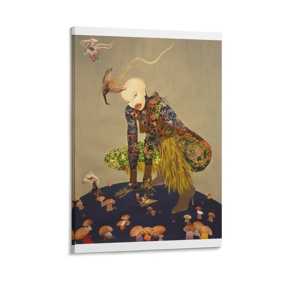 Wangechi Mutu Artist Painting Poster Canvas Art Poster and Wall Art Picture Print Modern Family bedroom Decor Posters 24x36inch(60x90cm)