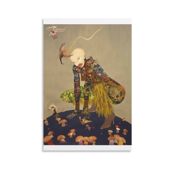 Wangechi Mutu Artist Painting Poster Picture Print Canvas Poster Wall Paint Art Posters Decor Modern Home Artworks Gift 08x12inch(20x30cm)