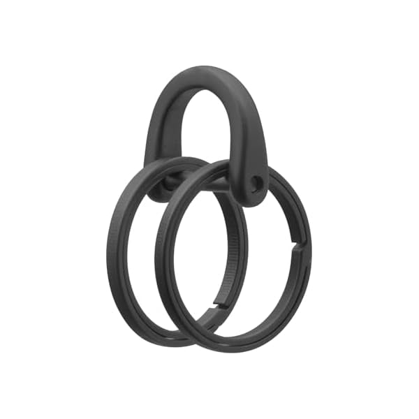 WangHooo Titanium Keychain Rings Heavy Duty Side Push Key Rings for Car ...