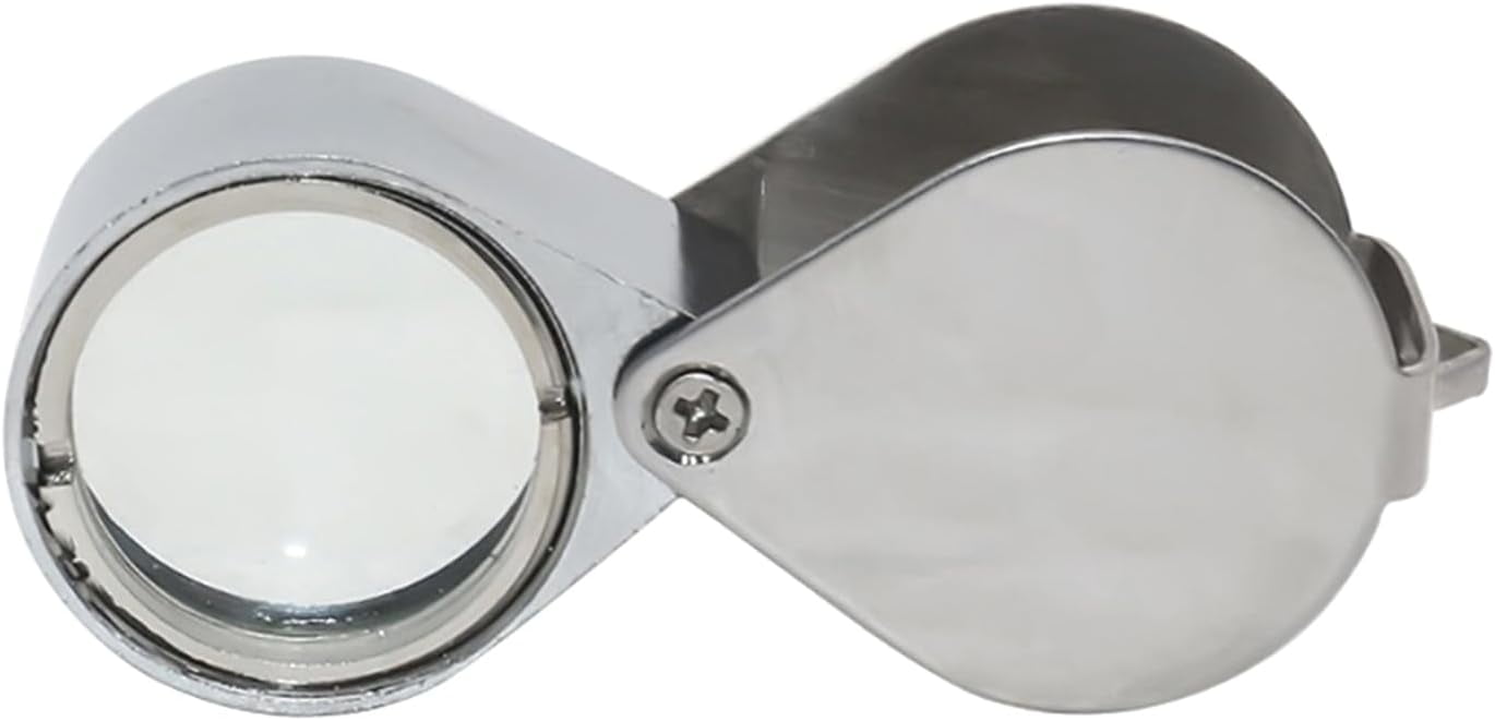 Wanghuaner Magnifying Glass Mini FoldingLoupe Jewelry Magnifier Pocket