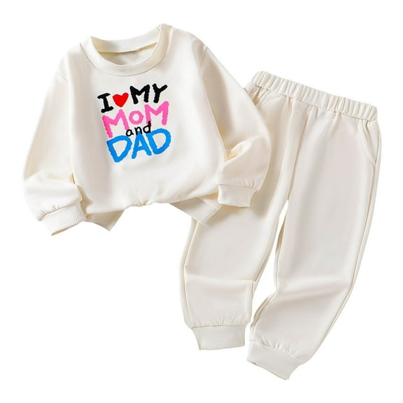 Wangkekeji Baby Boys And Girls Sports Hoodie Leisure Sports Two Piece Set Kids Soccer Warm up Suit