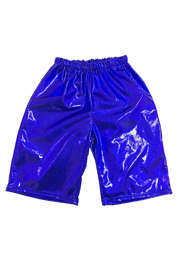 Boys' Pants 6-9 Month Boy Clothes Girls Metallic Shorts Dance Outfits Shiny Hot Pants Athletic Shorts For Girls