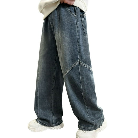 Wangkekeji Boys' Pants Summer Boy Outfits Boys Cargo Trousers Fully Elastic Waist Trousers For Children Regular Fit Age 4 12 Years