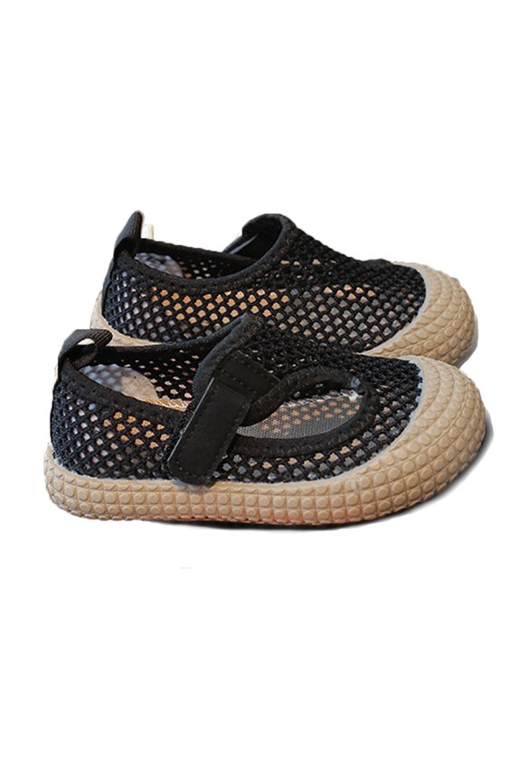 Children's Net Shoes Sandals Kindergarten Indoor Baby Summer Dance Shoes Boys Girls Small White Shoes Ash Slides