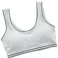 thumbnail image 1 of Wangkekeji Crop Top Bra Girls Seamless Sports Bra Training White Teen Bra Camisole Style Lightweight Seamless Kids Girl Underwear Age 8, 1 of 3
