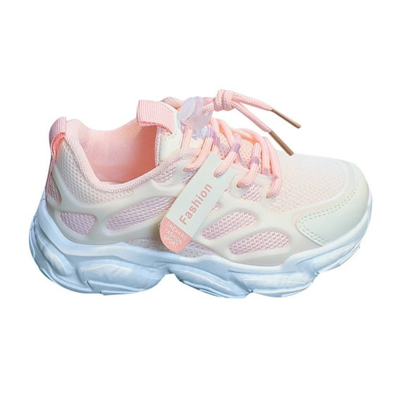 Wangkekeji Fashion All Season Children Boys Girls Sports Shoes Lightweight Non Breathable And Comfortable Size 8 Girls Shoes