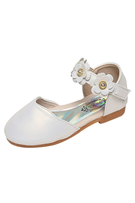 Girls Baby Shoes Pearl Flower Sandals Dancing Shoes Pearl Bling Shoes Kids Shoes Slide Kids Shoe