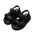 thumbnail image 1 of Wangkekeji Girls Sandals For Toddlers And Kids Comfortable Casual Party Footwear Soft Breathable Everyday Walking Shoes For 1 6 Year Old Girls Slides Youth Girls, 1 of 9
