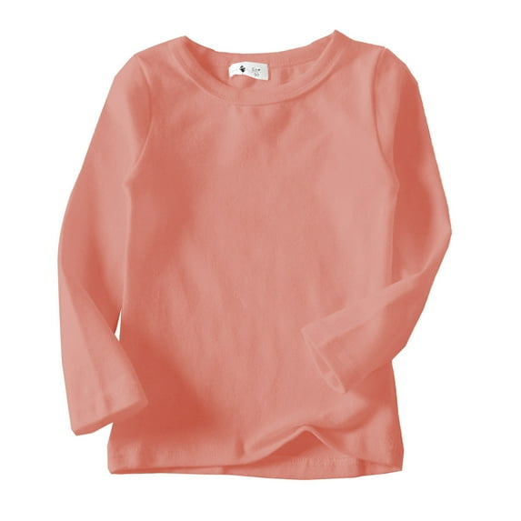 Wangkekeji Kids Baby Boys Girls Shirts High Collar Soft T Shirt Unisex Long Sleeve Tee Tops Sweatshirts for Kids Girls Size 14