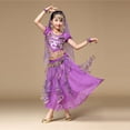 thumbnail image 1 of Wangkekeji Kids' Girls Belly Dance Outfit Dance Clothes Top+Skirt Baby Stuff for Girls, 1 of 7