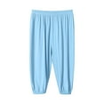 thumbnail image 1 of Wangkekeji Kids' Loose Solid Color Jogging Slacks 3 12 Years Old Suet Pants for Girls, 1 of 4