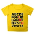thumbnail image 1 of Wangkekeji Kids Summer Tops Letter Round Neck Petal Sleeve Casual Solid Color Tshirts Toddler Camera Shirt, 1 of 4