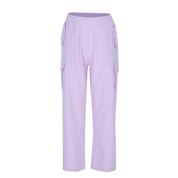 Wangkekeji Pants for Girls Softball Pants Women Girls' Loose Casual Wide Leg Pants Children's Pants Ice Silk Overalls 2023 New Pants Women's Big Children's Pants