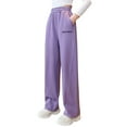 thumbnail image 1 of Wangkekeji Pants for Girls Tall Size Clothes Girls' Sweatpants Children's Casual Soft Loose Straight Pants Wide Leg Pants, 1 of 7