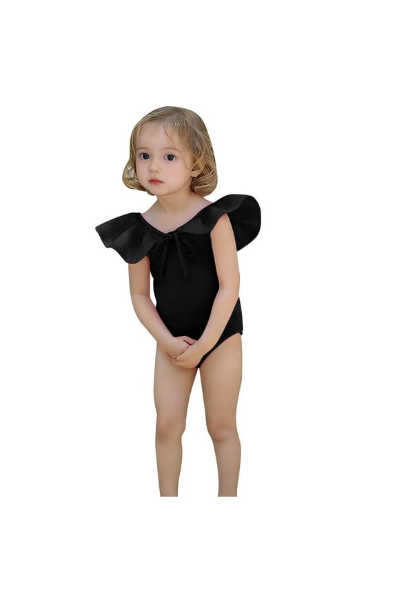 Swimsuit For Girls Swimsuit With Ruffles Small Fresh Little Girl Baby Triangle Hot Spring Vacation Bathing Suit Girls Size 6t