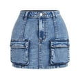 thumbnail image 1 of Wangkekeji Teenage Girl's Flip Front Pocket Denim Skirt Clothes Dresses, 1 of 5