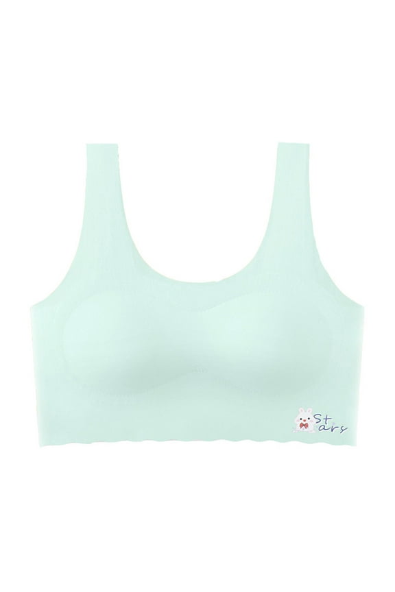 Training Bras For Girls Teen Girls Sports Bras Comfort Soft Solid Color Bras Panties Pack